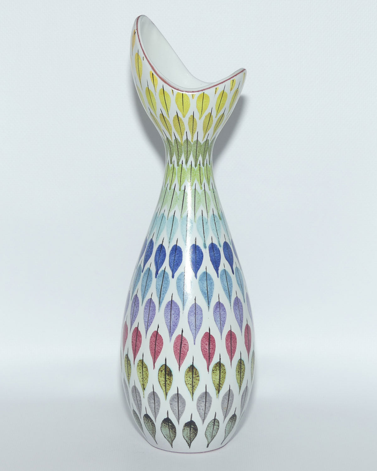 Spektralöv Faience vase by Stig Lindberg for the Gustavsberg Studio Sweden