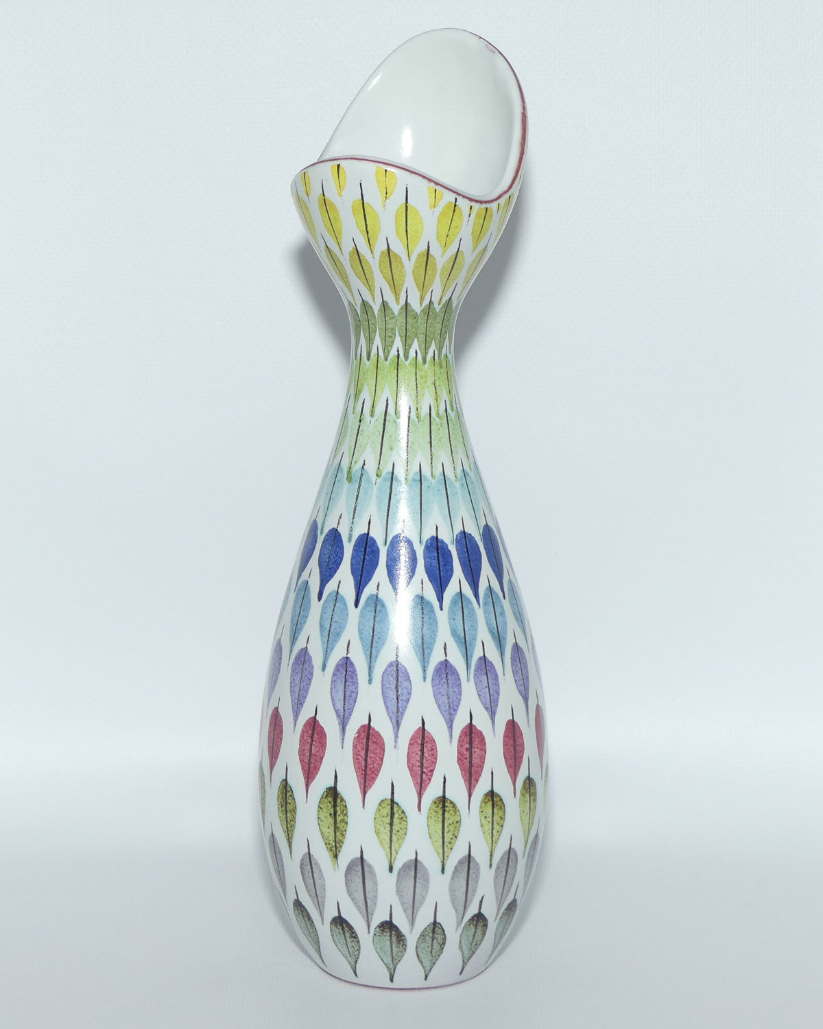 Spektralöv Faience vase by Stig Lindberg for the Gustavsberg Studio Sweden