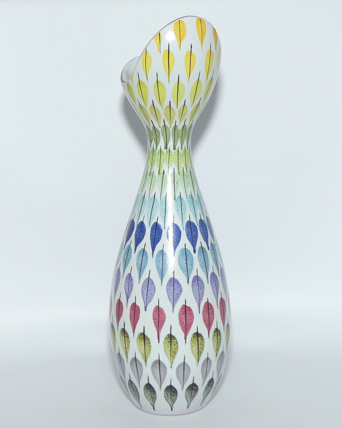 Spektralöv Faience vase by Stig Lindberg for the Gustavsberg Studio Sweden