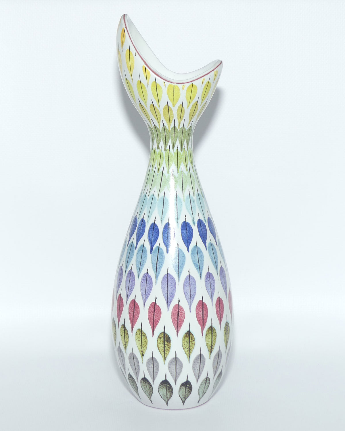 Spektralöv Faience vase by Stig Lindberg for the Gustavsberg Studio Sweden