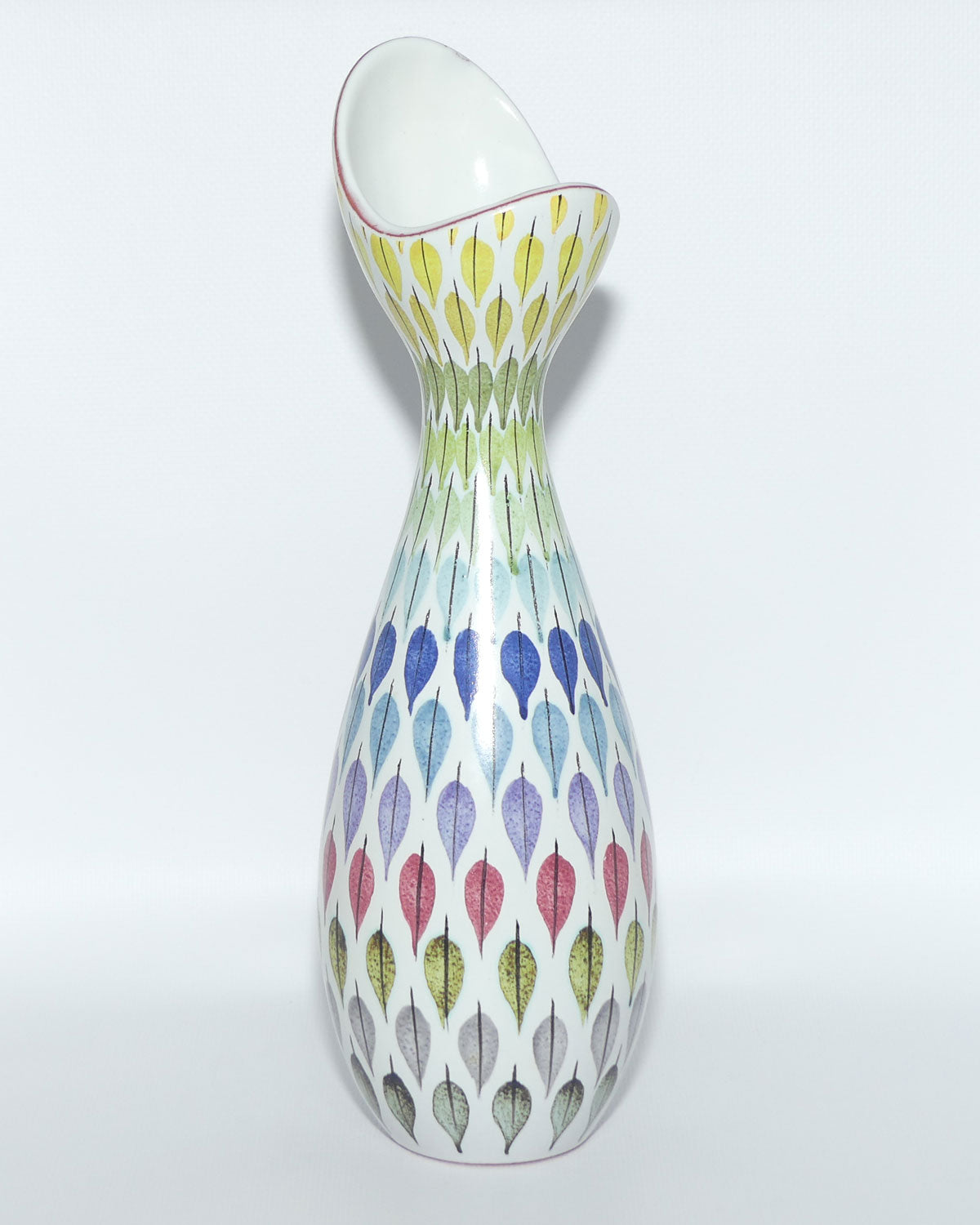 Spektralöv Faience vase by Stig Lindberg for the Gustavsberg Studio Sweden