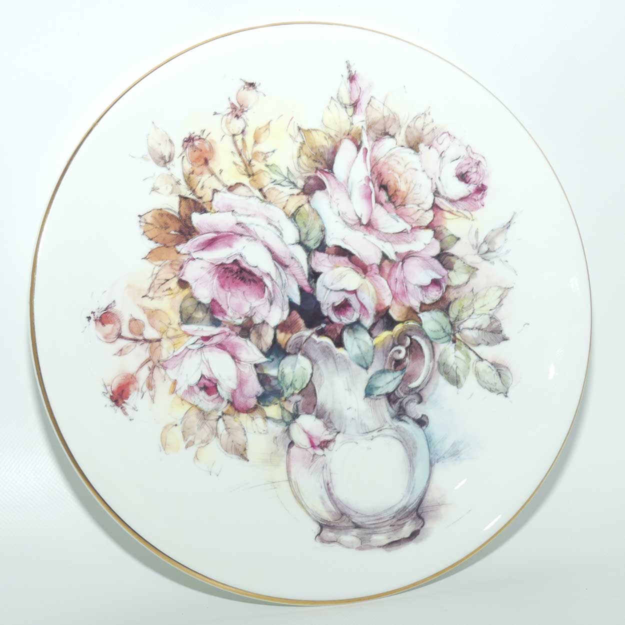 Duchess Bone China plate | Still Life scene | Jug with Flowers