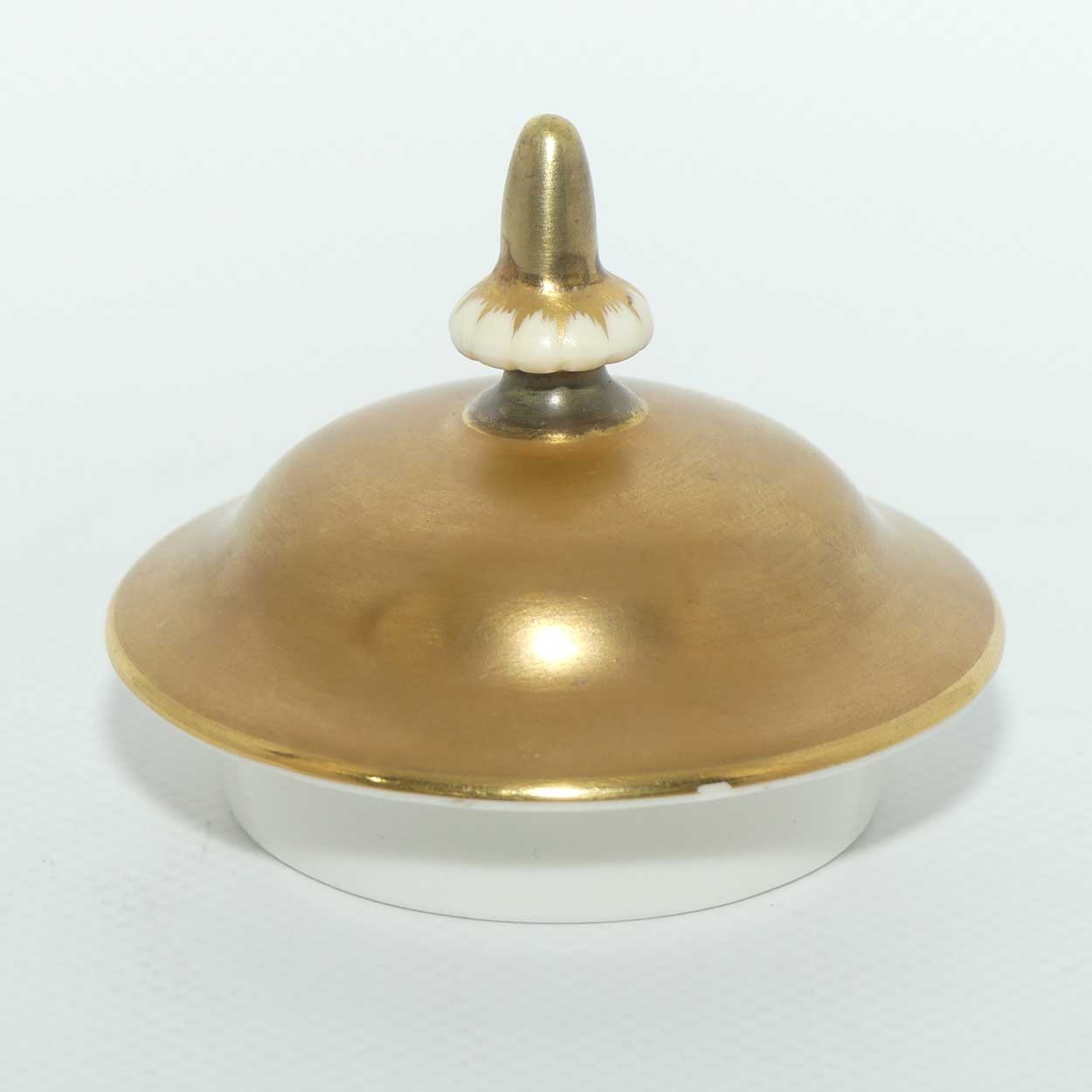 Royal Worcester hand painted Highland Cattle lidded vase with gilt | H Stinton | Shape 2713/2