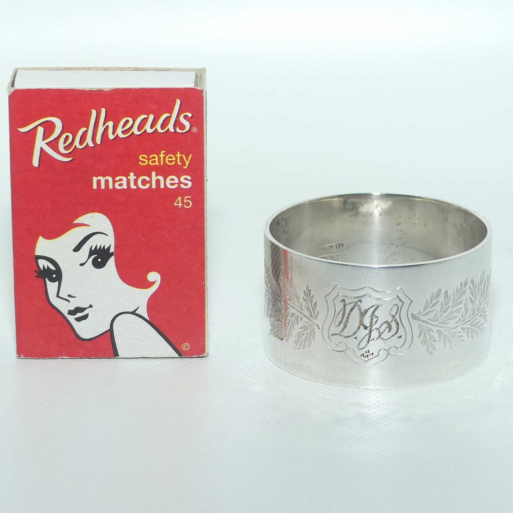 Australian Sterling Silver | STOKES Koala Hallmark | napkin ring 37.2g 