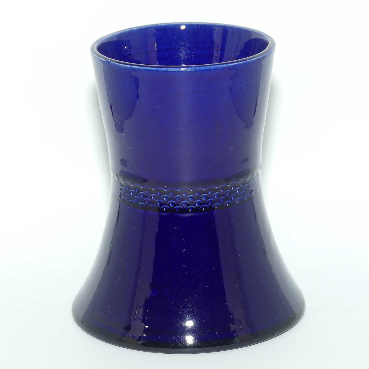 Australian Pottery | Charles A Stone Bristol Pottery | Stones blue waisted vase
