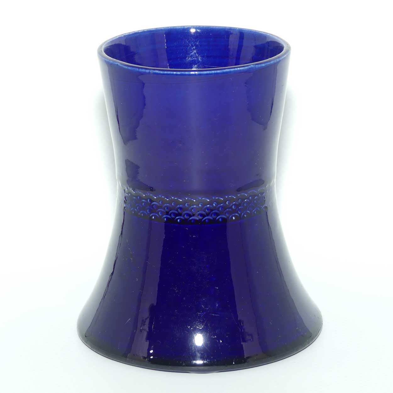 Australian Pottery | Charles A Stone Bristol Pottery | Stones blue waisted vase