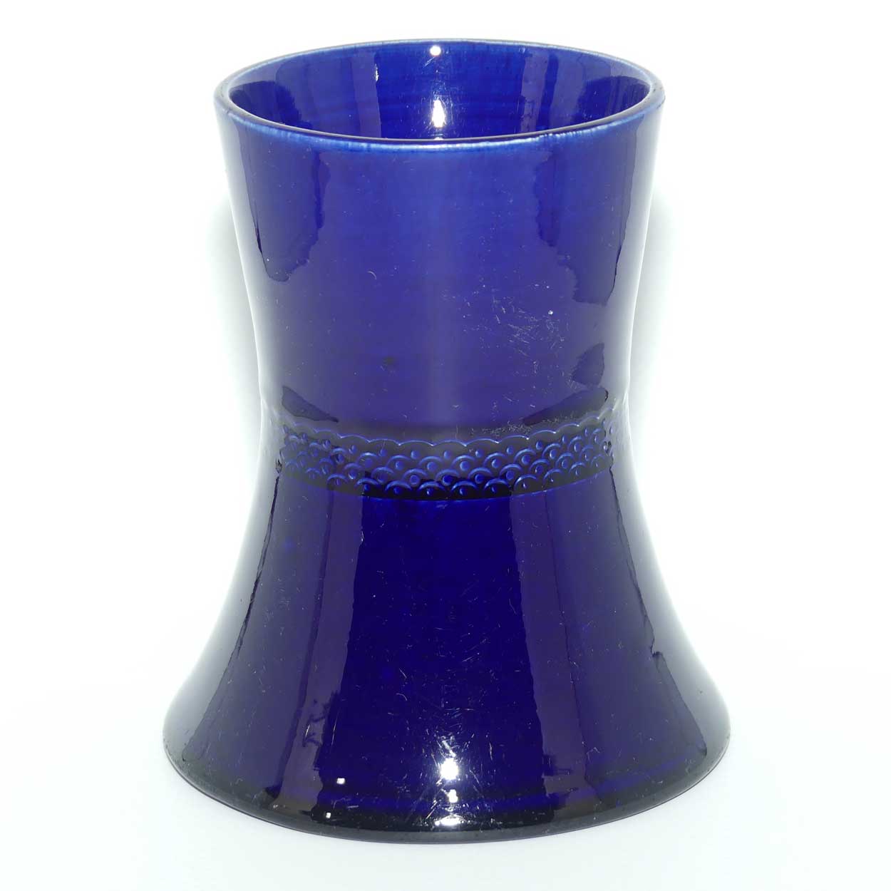 Australian Pottery | Charles A Stone Bristol Pottery | Stones blue waisted vase