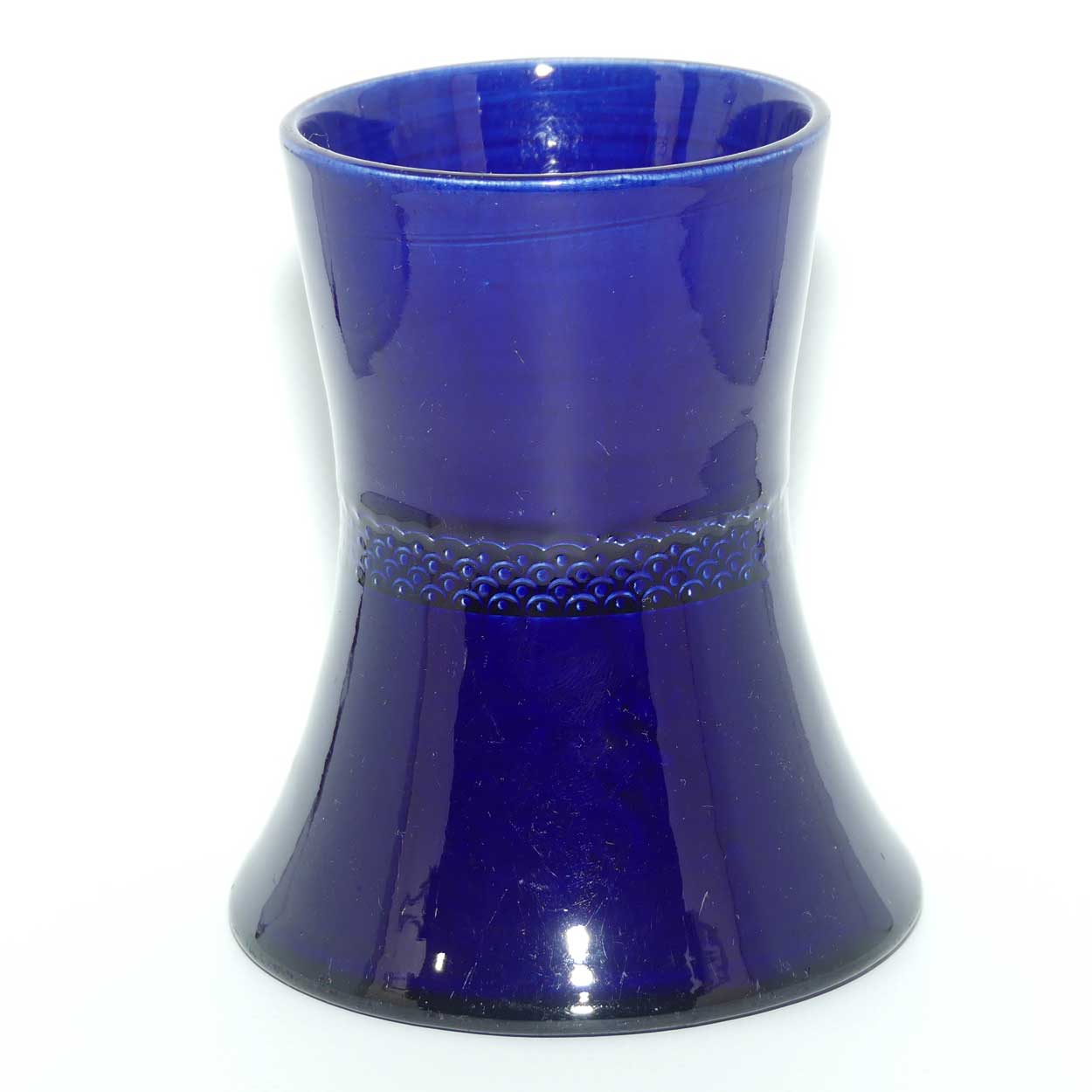 Australian Pottery | Charles A Stone Bristol Pottery | Stones blue waisted vase