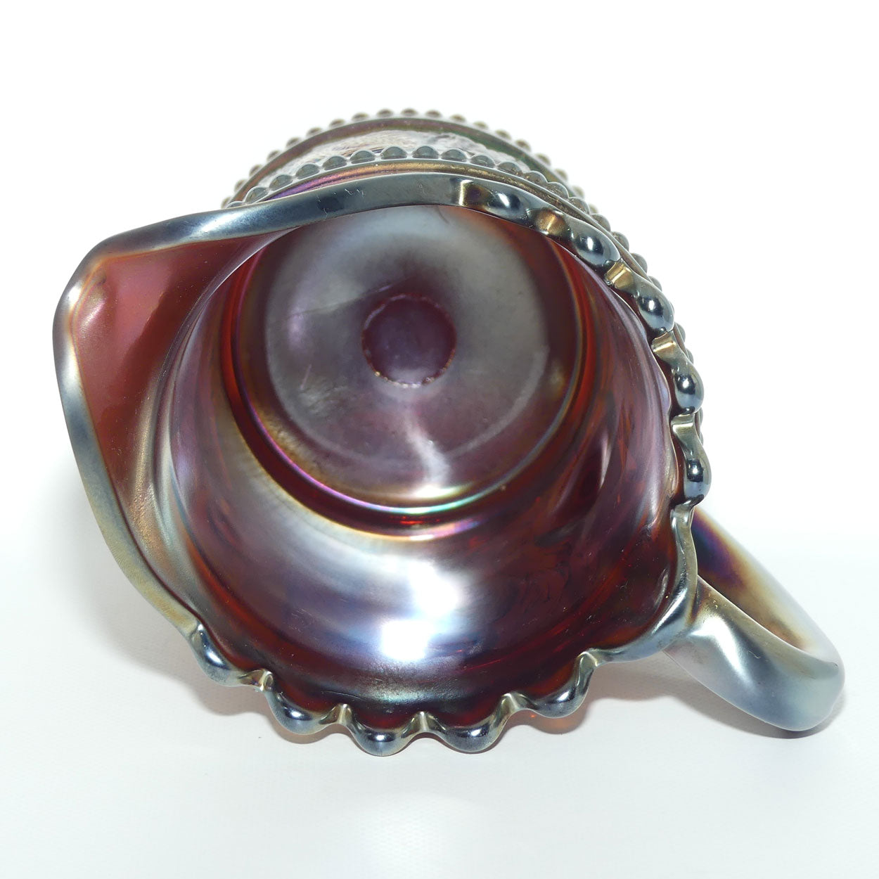 Dugan Amethyst Carnival glass water jug | Stork and Rushes