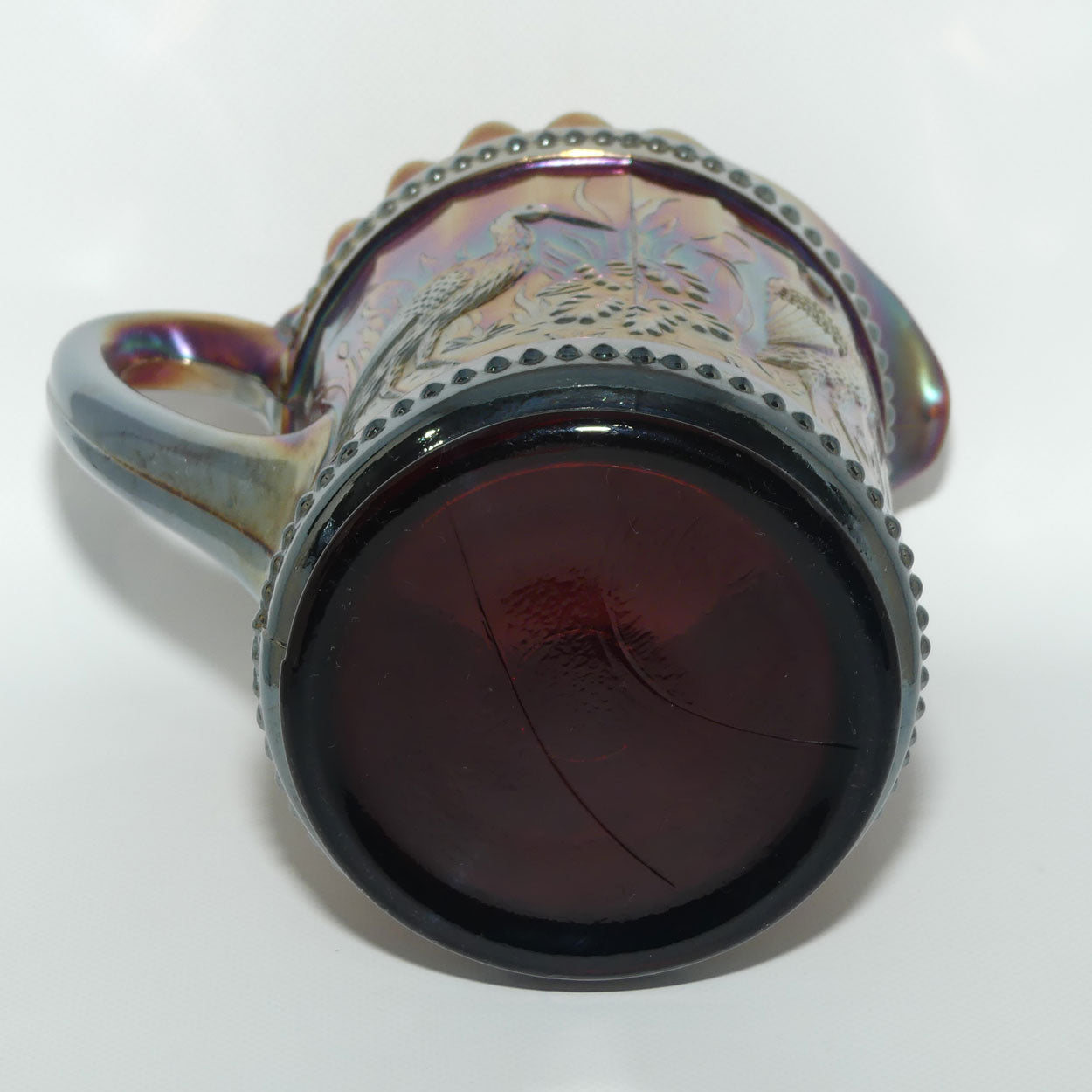 Dugan Amethyst Carnival glass water jug | Stork and Rushes