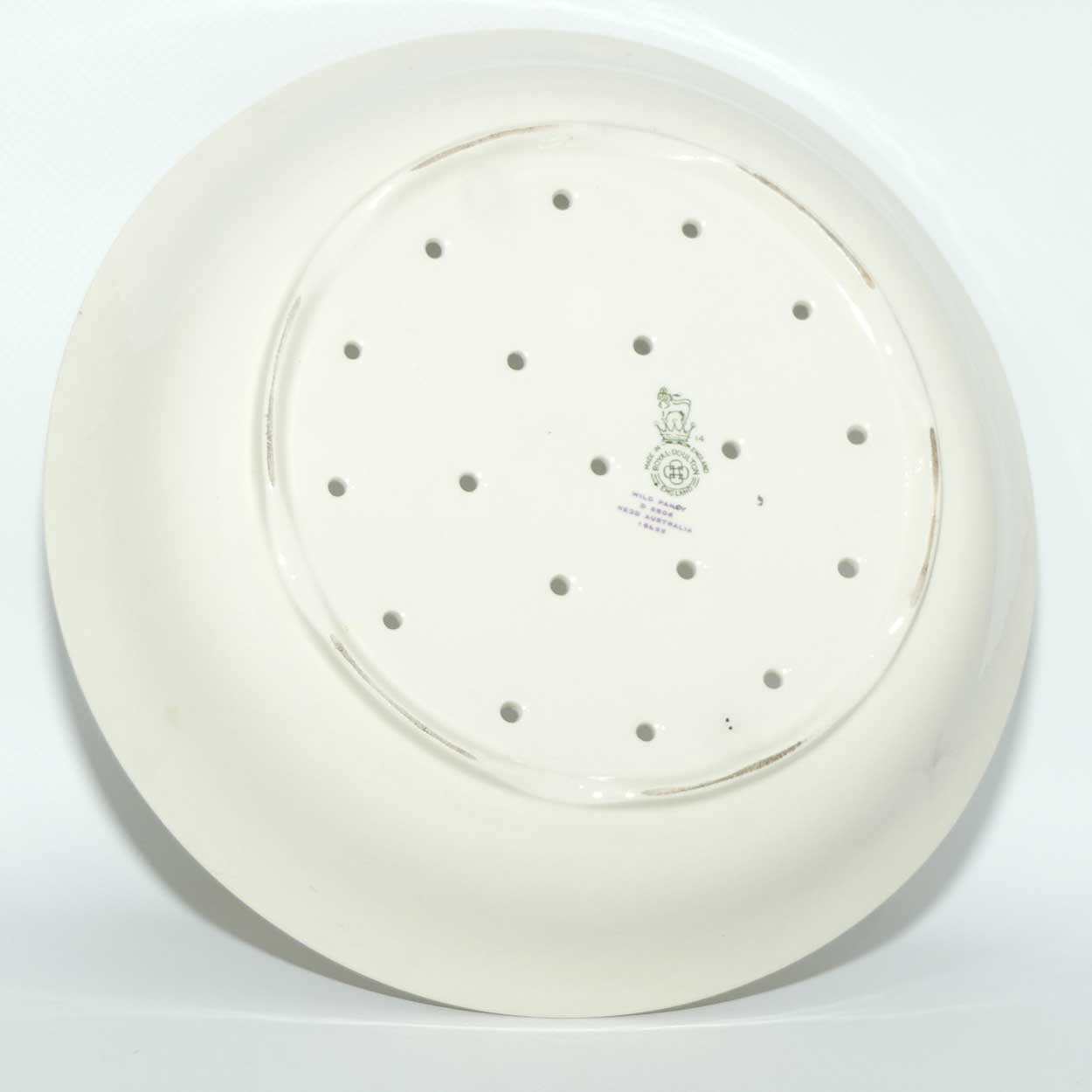 Royal Doulton Wild Pansy lettuce strainer and underplate | Large | D5806