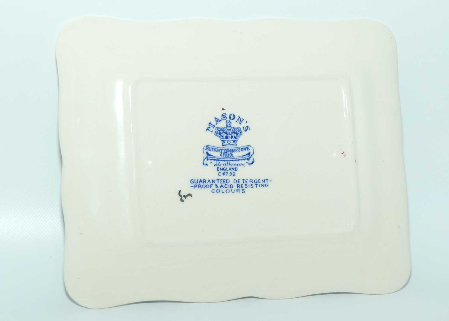 Masons Ironstone Strathmore pattern butter dish and cover | C4792