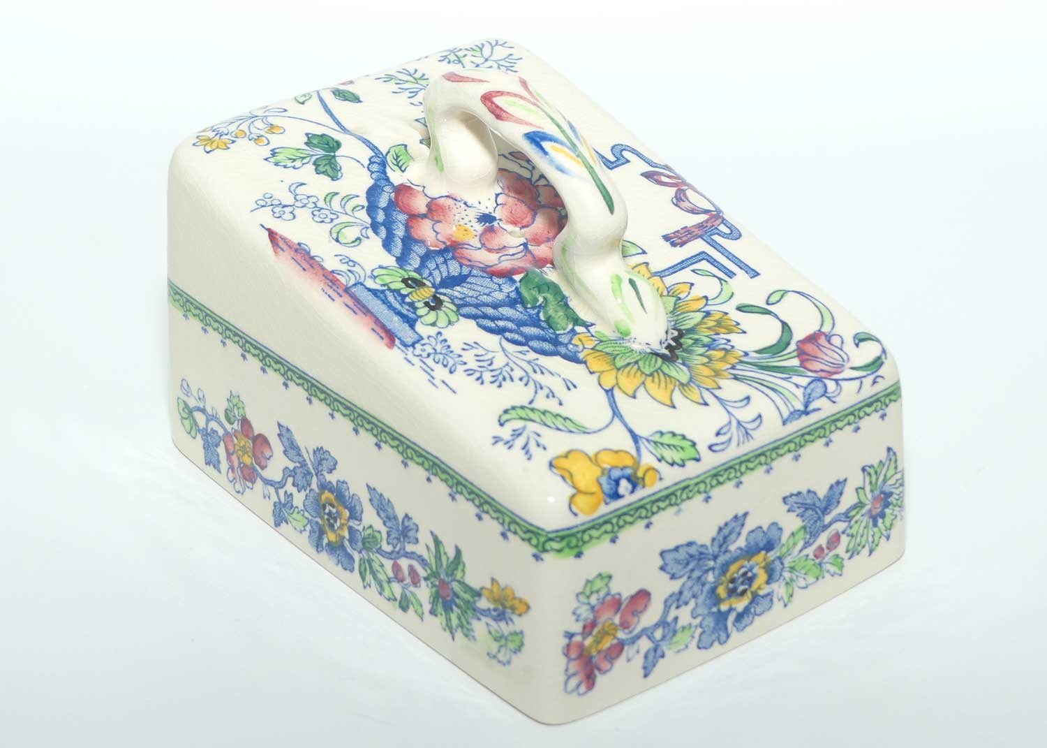 Masons Ironstone Strathmore pattern butter dish and cover | C4792