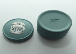 Wedgwood Jasper | White on Spruce | Stubbs Horses trinket box 