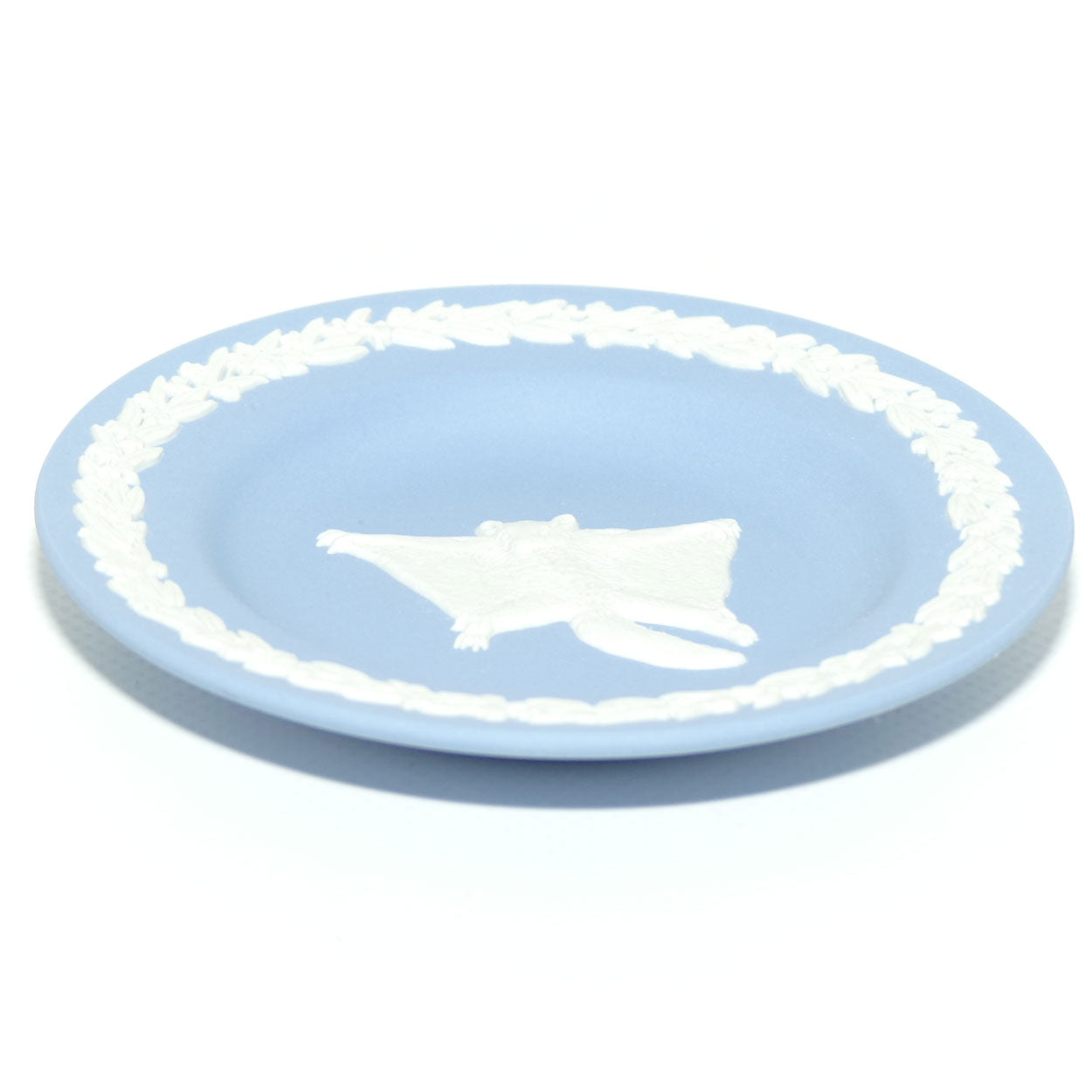 Wedgwood Jasper | Australian Fauna | White on Pale Blue | Sugar Glider Plate | Box + Cert