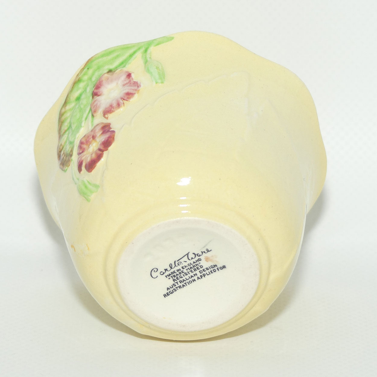 Carlton Ware Wild Rose pattern bowl and spoon