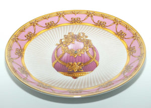 Franklin Mint | Faberge Egg plate | Summer Bouquet | Jeweled Egg | Pink