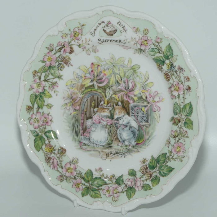 Royal Doulton Brambly Hedge Giftware | Summer plate | 20.5cms