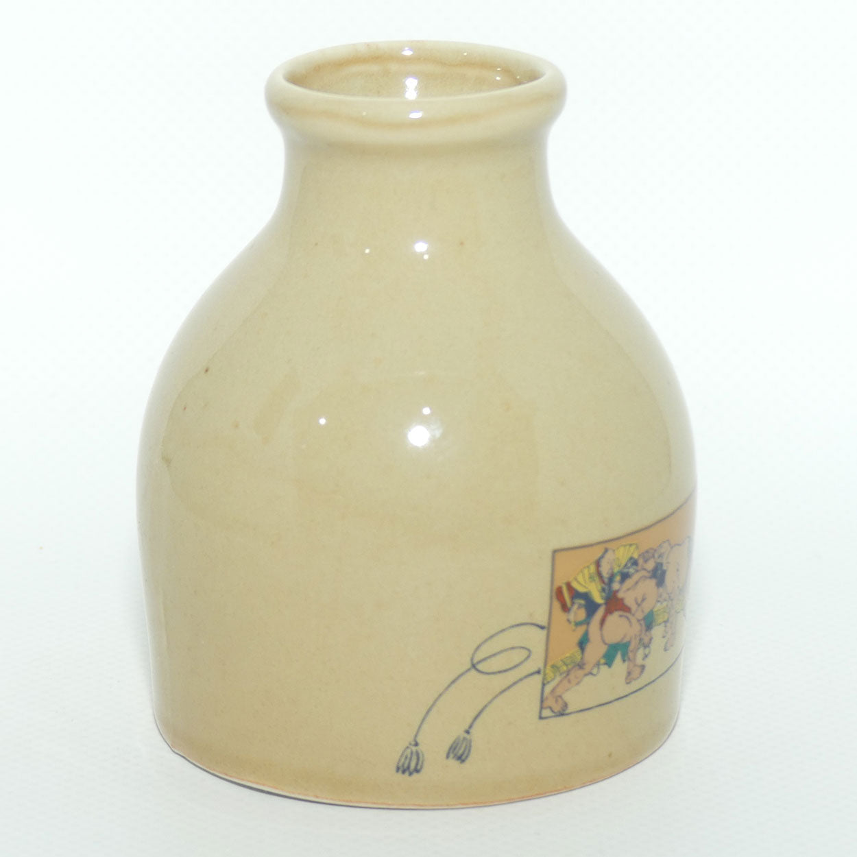 Oriental Sake Jug and undertray | Tokkuri | Sumo Wrestlers