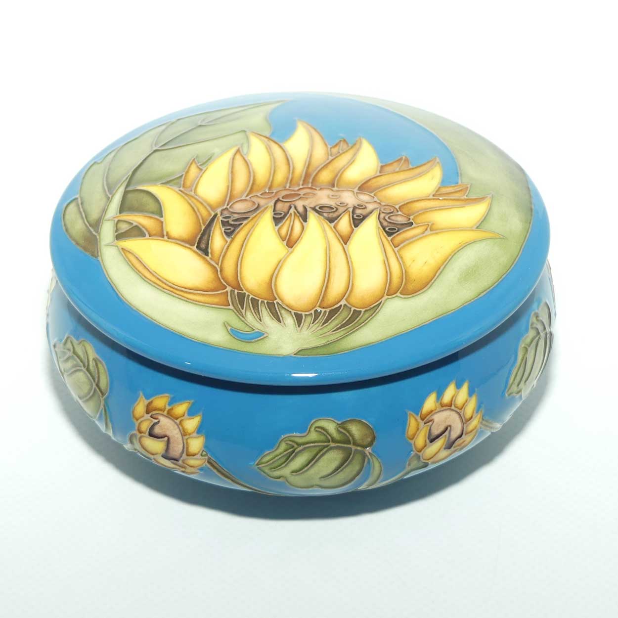 Moorcroft Sunburst powder bowl | Shape 222/4 | Num Ed #73