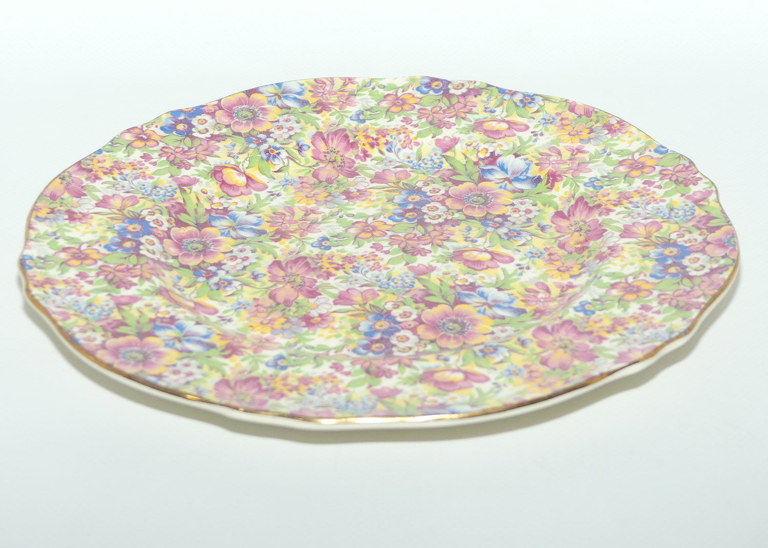 Royal Winton Sunshine Chintz round plate | 22.5cms diam