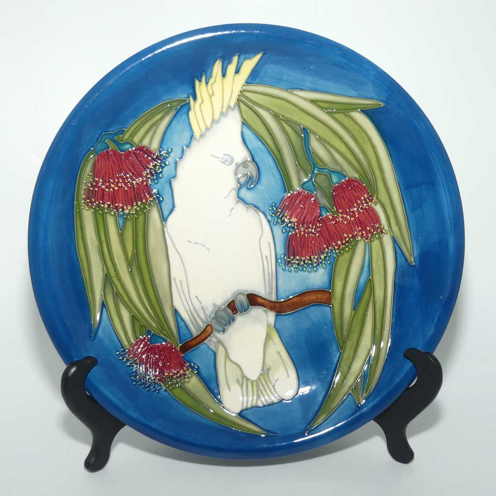 Moorcroft Sulphur Crested Cockatoo 783/10 plate | LE 284/350