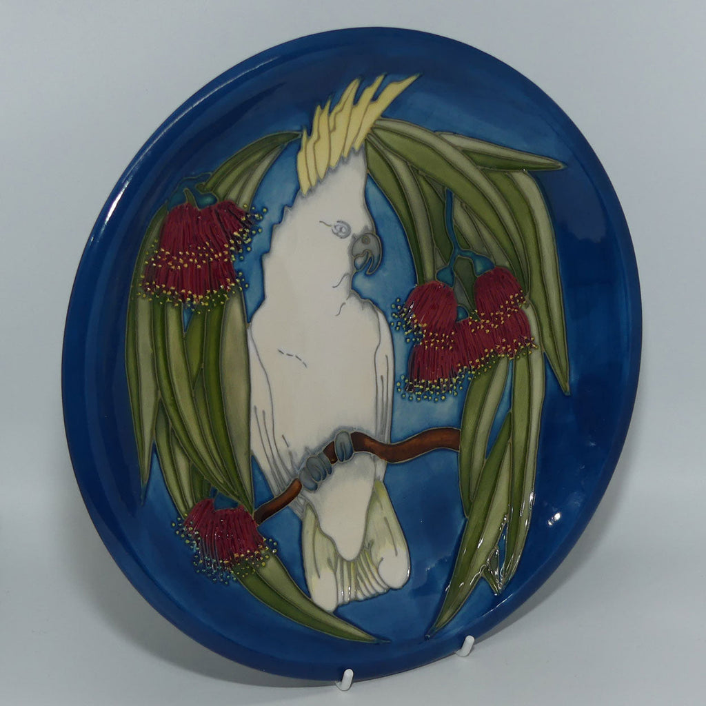 Moorcroft Sulphur Crested Cockatoo 783/10 plate | Australian Exclusives