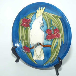 Moorcroft Sulphur Crested Cockatoo 783/10 plate | LE 284/350