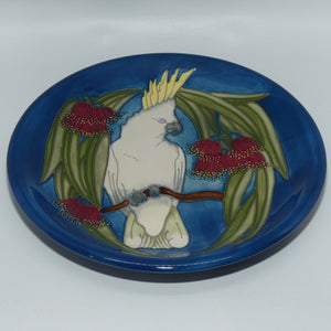 Moorcroft Sulphur Crested Cockatoo 783/10 plate | Australian Exclusives