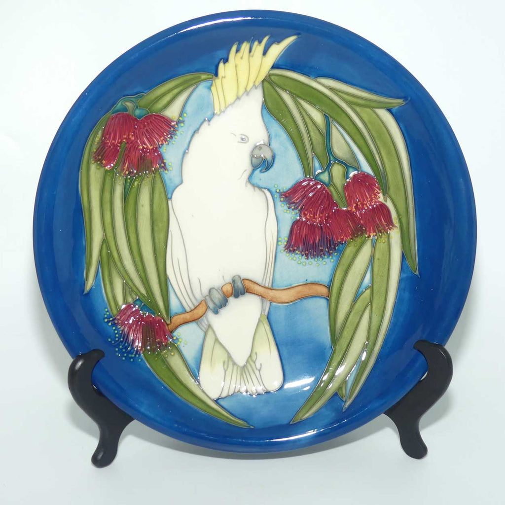 Moorcroft Sulphur Crested Cockatoo 783/10 plate | LE 46/350