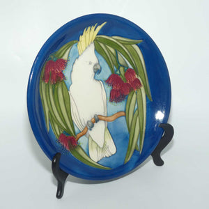 Moorcroft Sulphur Crested Cockatoo 783/10 plate | LE 46/350