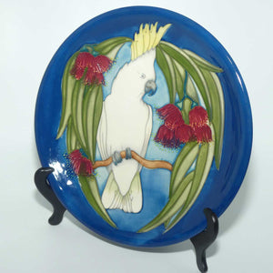 Moorcroft Sulphur Crested Cockatoo 783/10 plate | LE 46/350