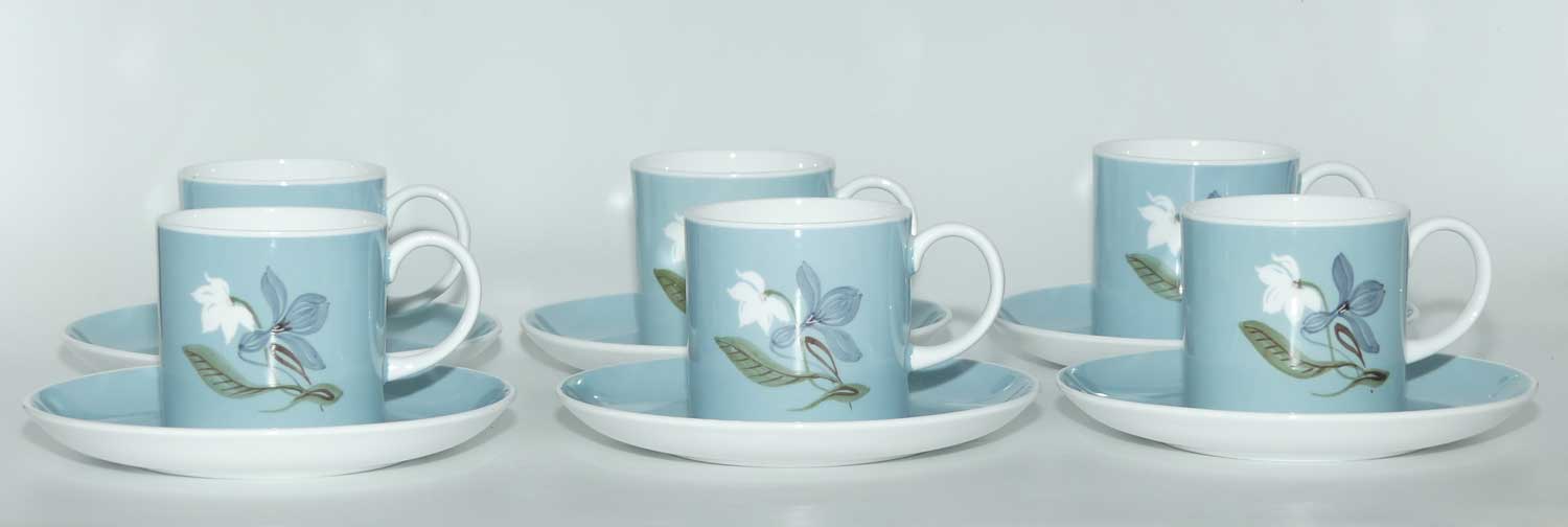 Susie Cooper set of 6 coffee cans and saucers | in original box