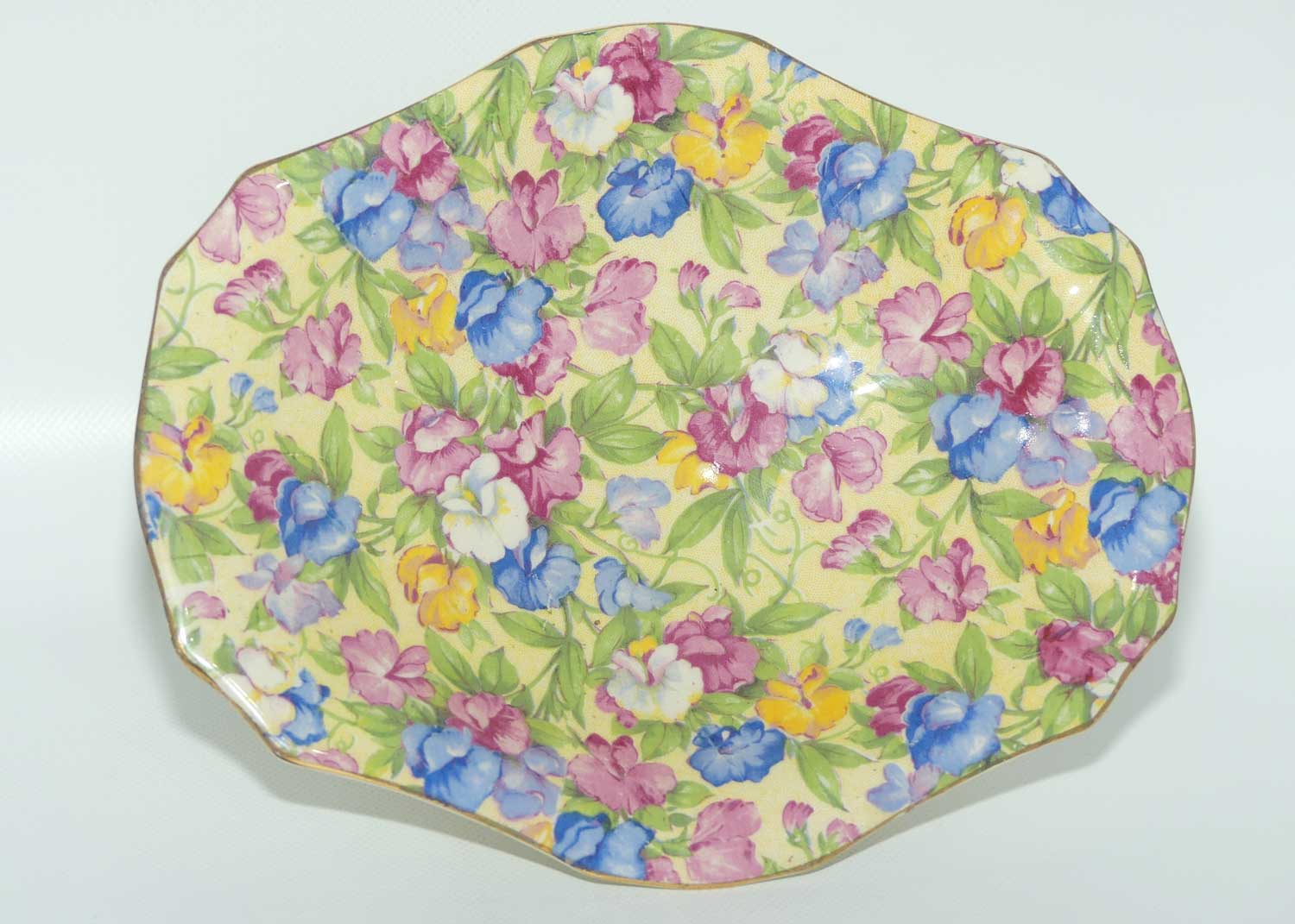 Royal Winton Chintz Sweet Pea oval comport