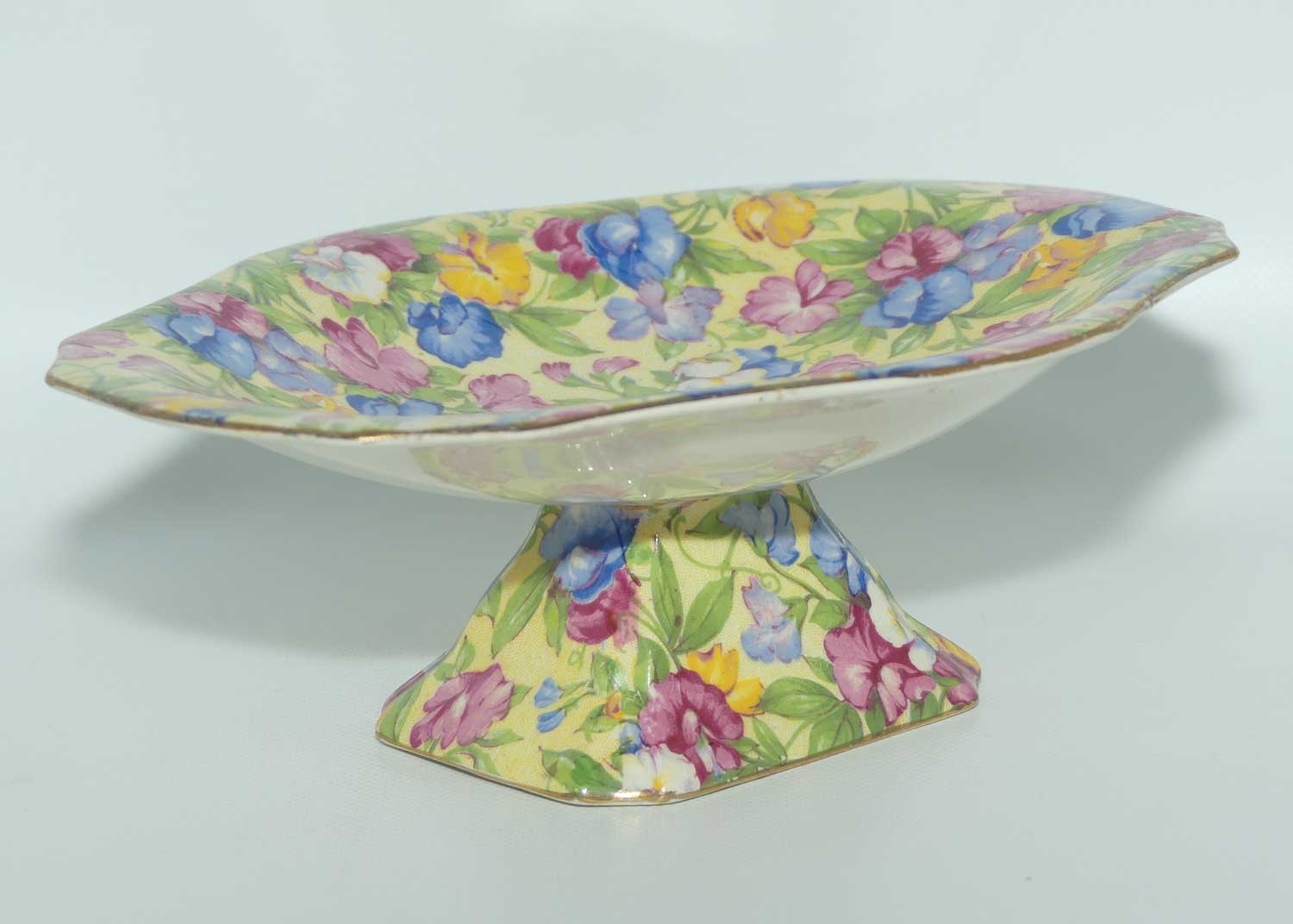 Royal Winton Chintz Sweet Pea oval comport