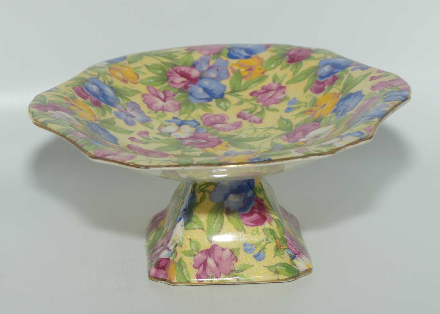 Royal Winton Chintz Sweet Pea oval comport