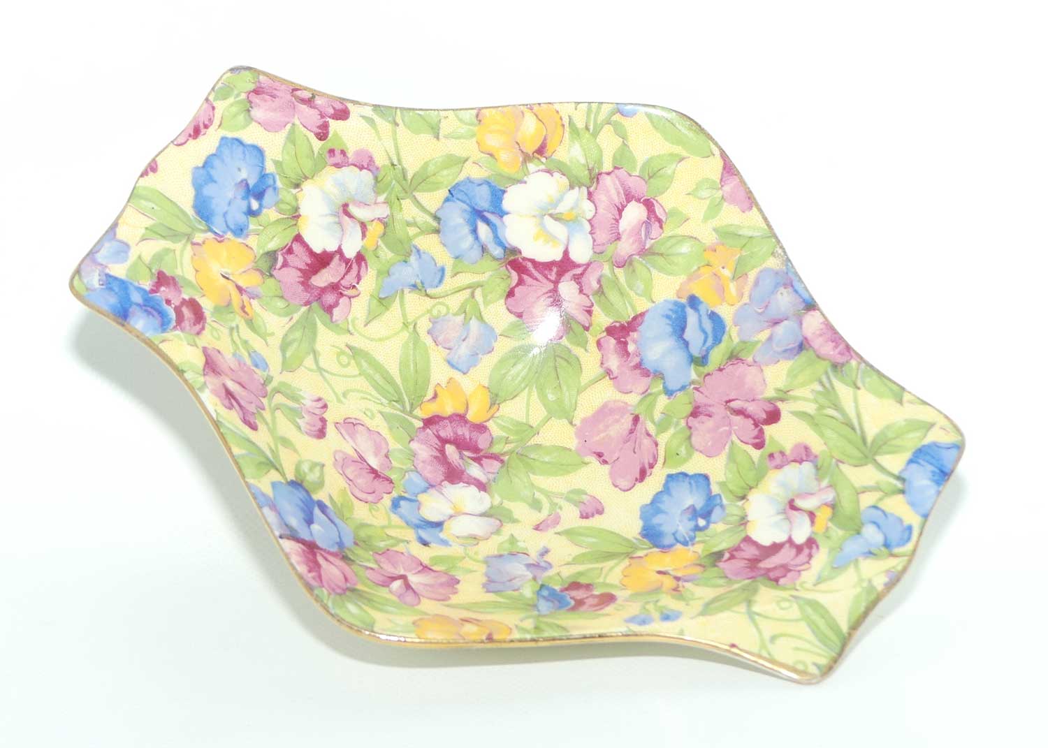 Royal Winton Sweet Pea Chintz diamond shape dish