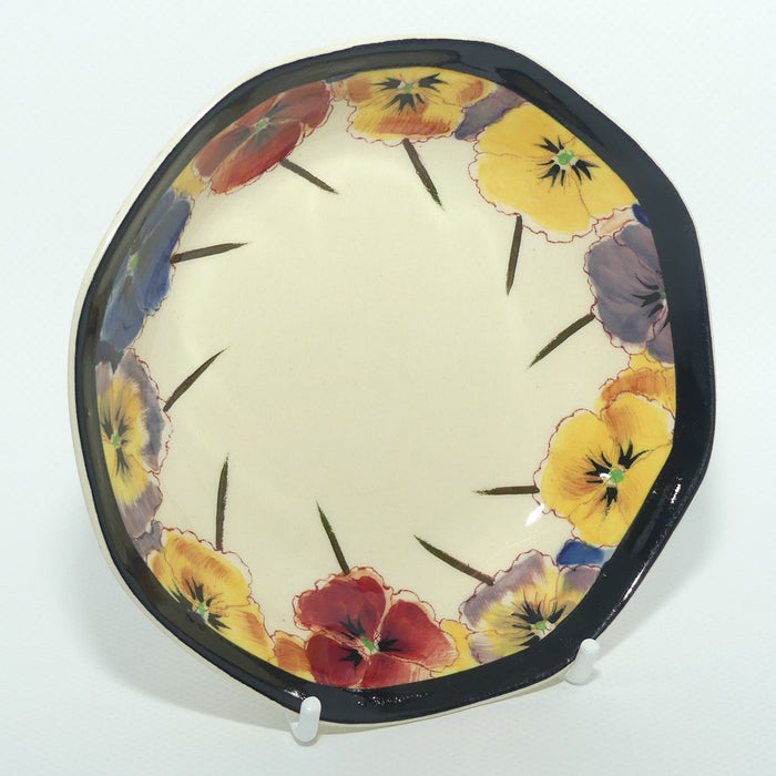 Royal Doulton Pansy with Black Border D4049 | sweets dish | #2