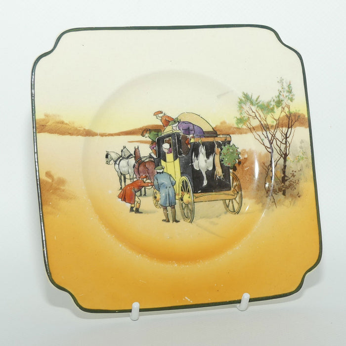 Royal Doulton Coaching Days sandwich plate | 14.5cm sq | #3