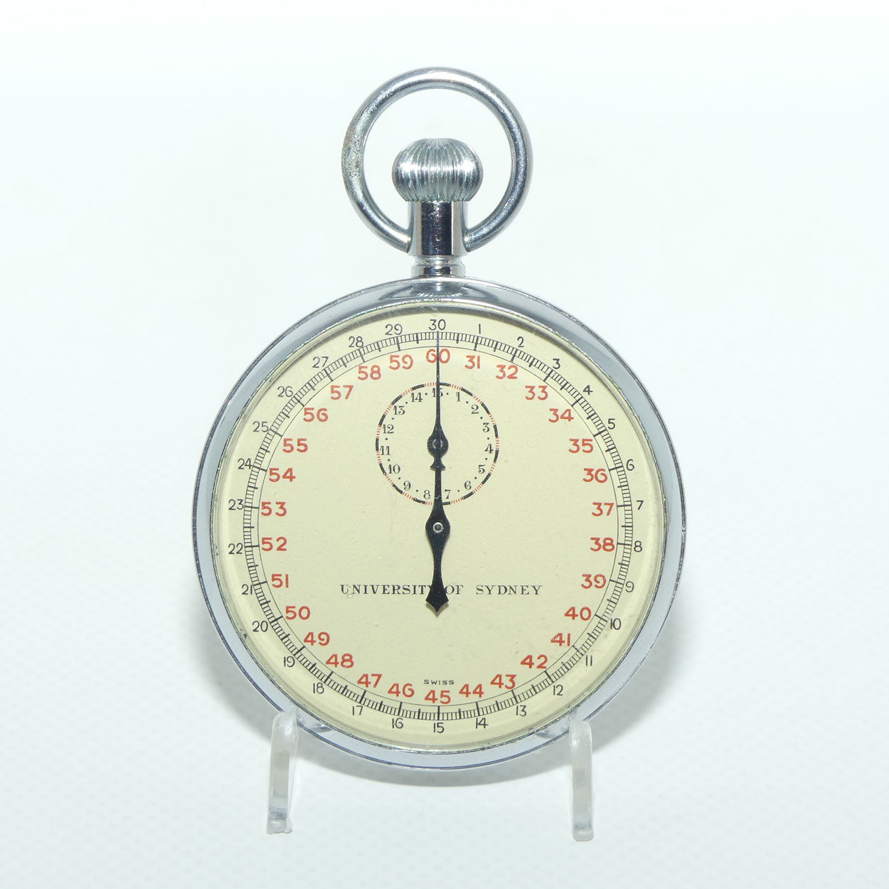 Vintage Swiss Made Stop Watch | face marked University of Sydney