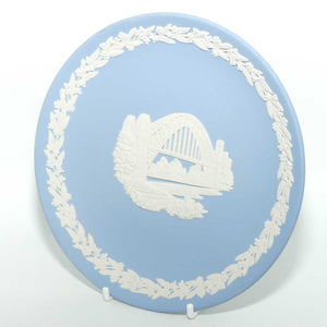 Wedgwood Jasper | Australian Capital Cities | White on Pale Blue | Sydney plate | 16.5cm | box + Cert