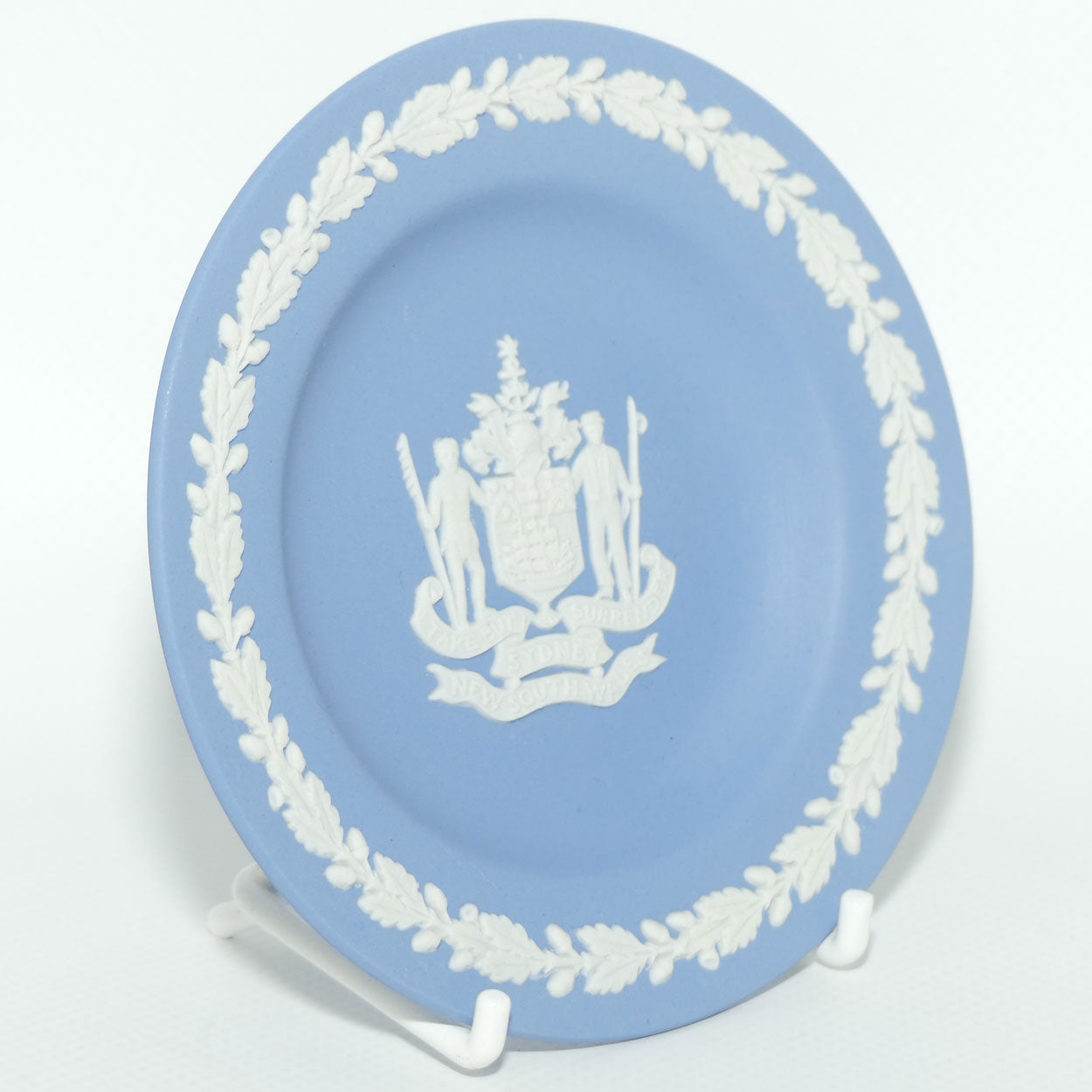 Wedgwood Jasper | Australian |  Coat of Arms Sydney | Miniature Plate | no box