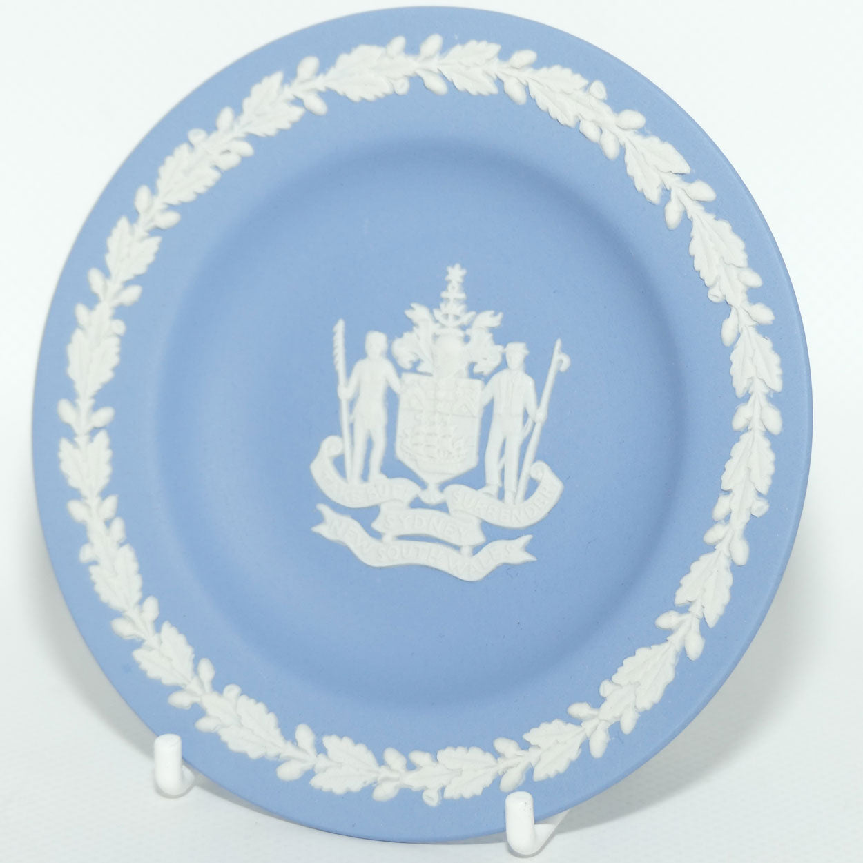 Wedgwood Jasper | Australian |  Coat of Arms Sydney | Miniature Plate | no box