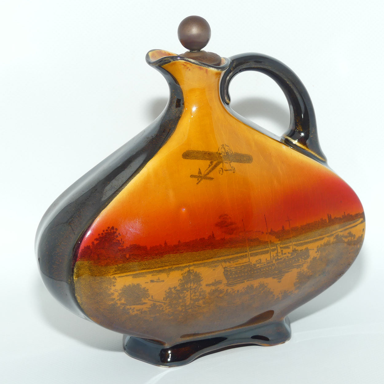 Royal Doulton Kingsware flask | Sydney Harbour Commemorative