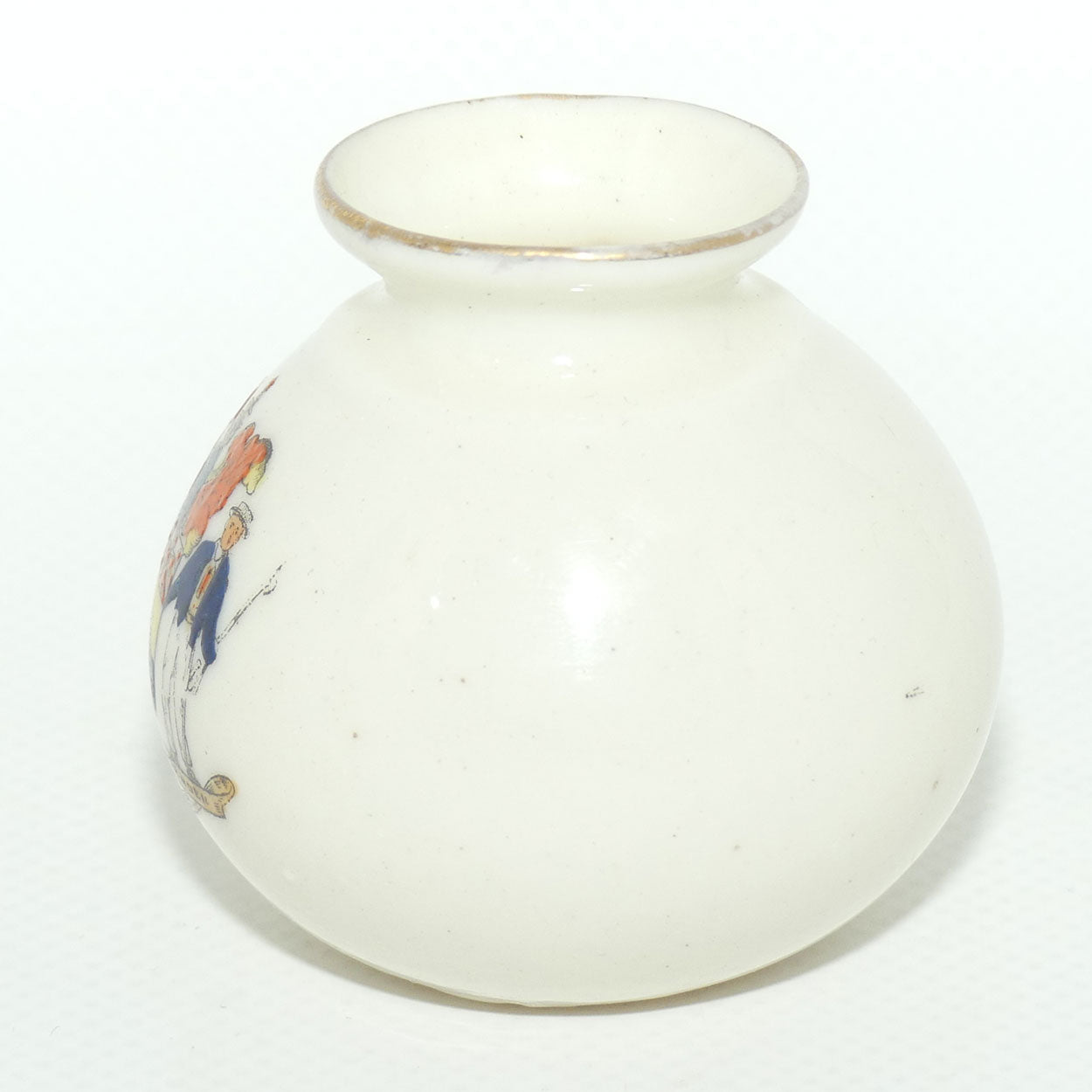 Late Foley Shelley miniature vase Sydney | I take but I Surrender | c.1900