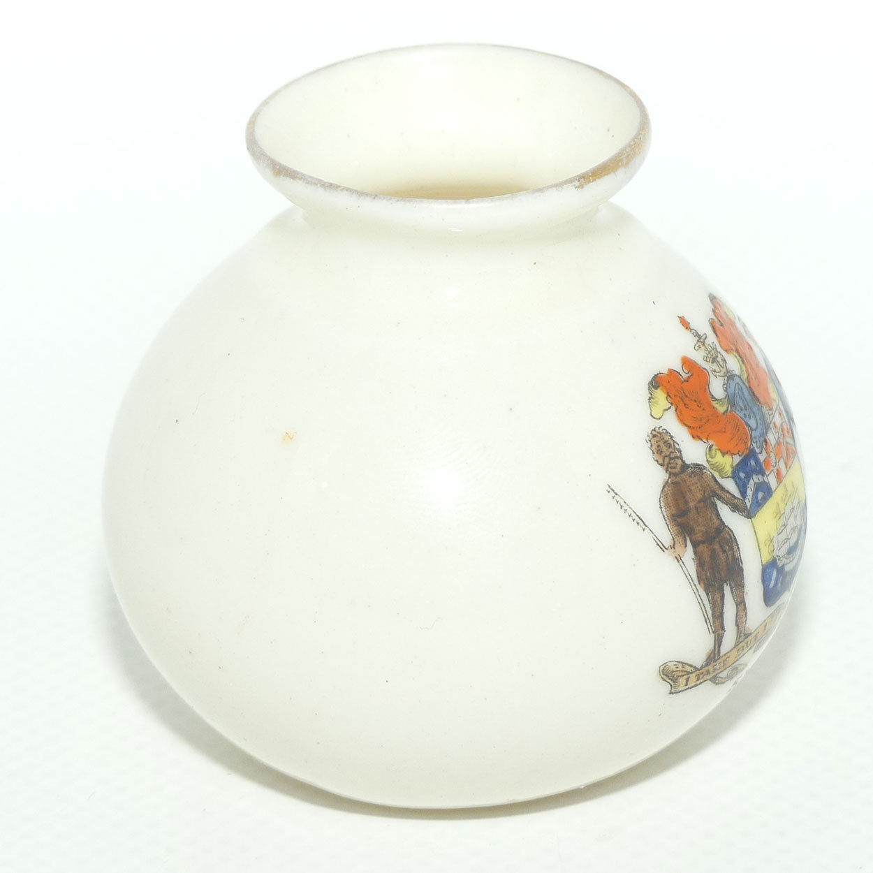 Late Foley Shelley miniature vase Sydney | I take but I Surrender | c.1900