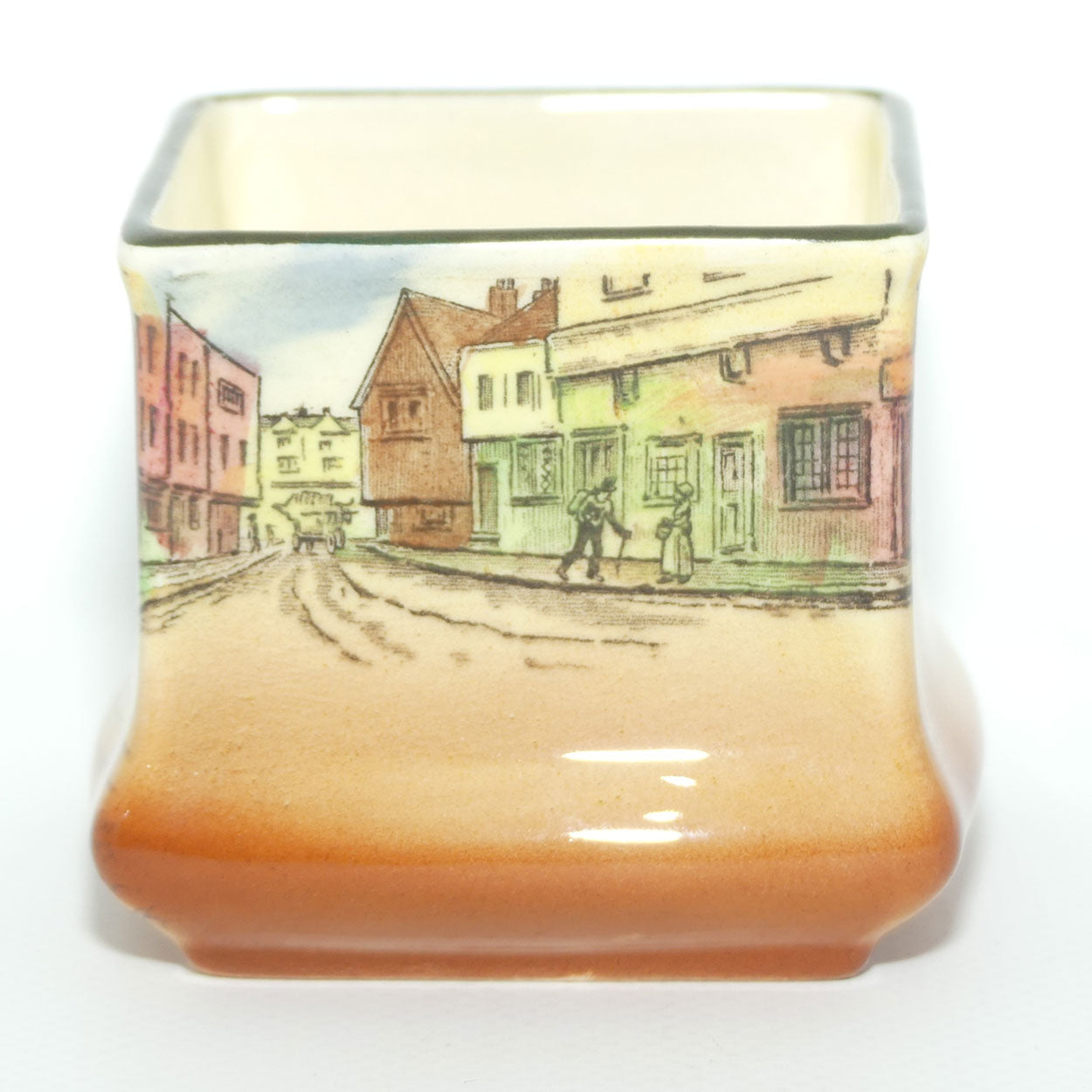 Royal Doulton Dickens Bill Sykes small square vase D5175 | Shape 7013