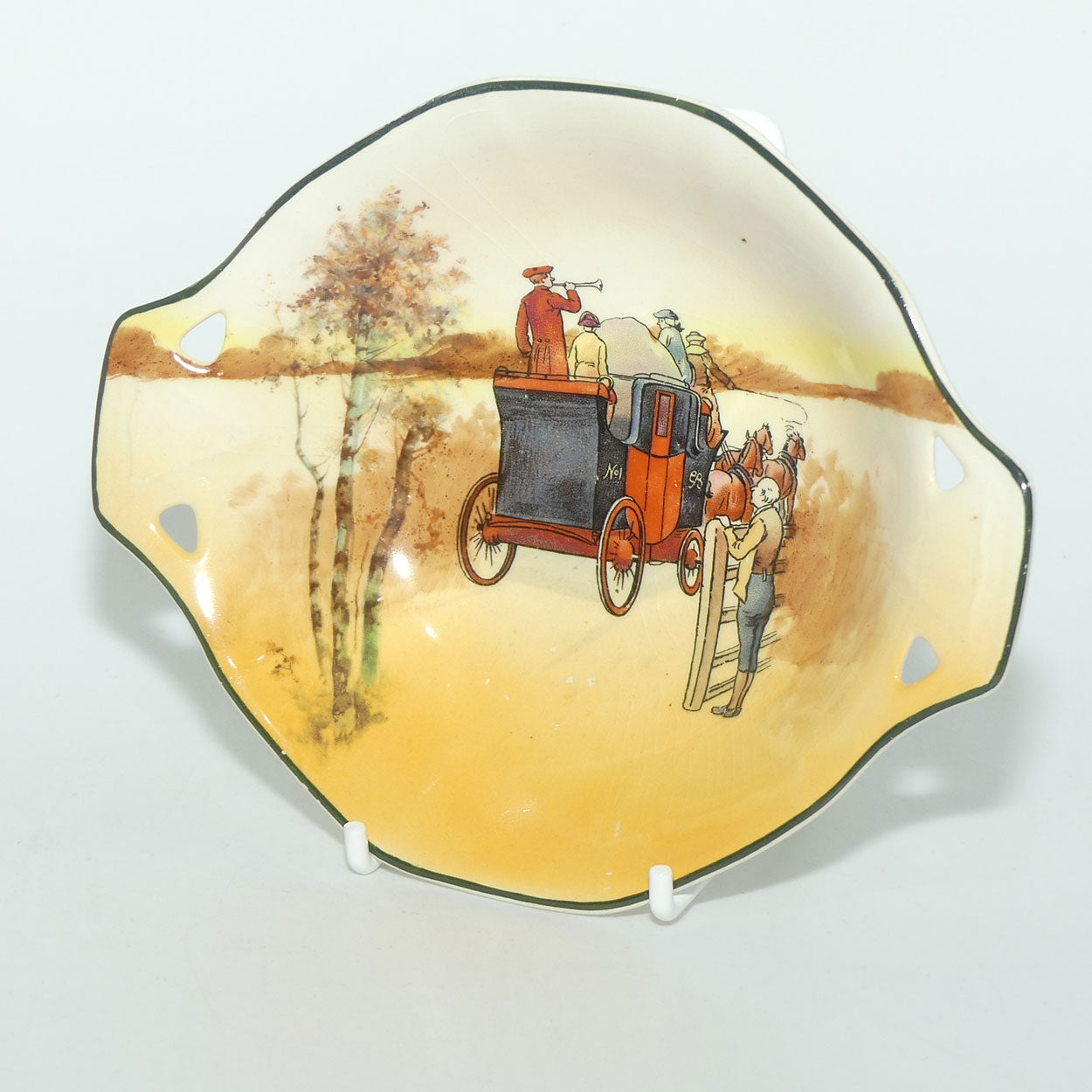 Royal Doulton Coaching Days tab handle bowl