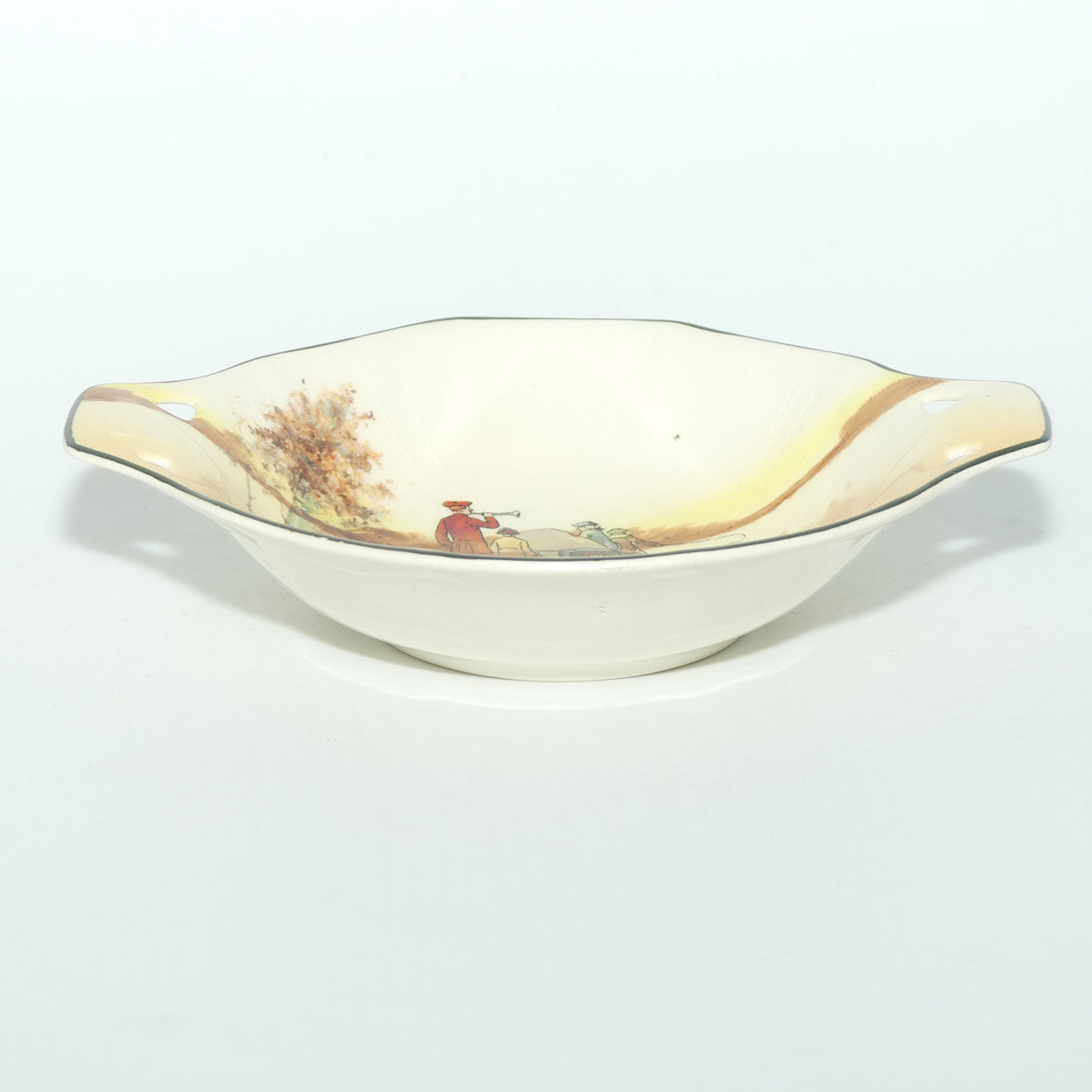 Royal Doulton Coaching Days tab handle bowl