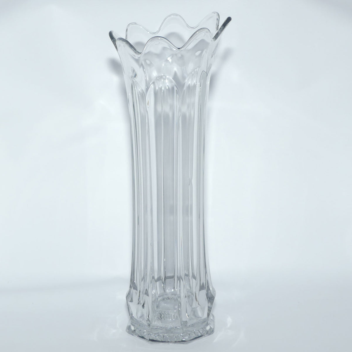 Early American Pressed Glass Heisey #338 Carnation Vase | 39cm tall | perfect for flower arranging